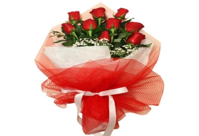 Bouquet of 9 red roses