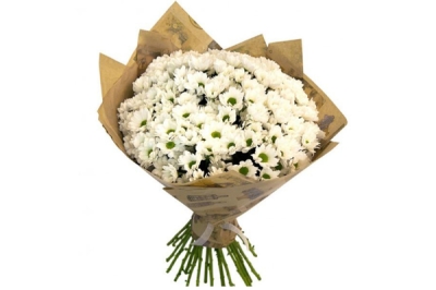 Bouquet of white chrysanthemums