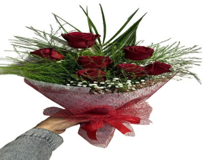 Bouquet of 7 red roses